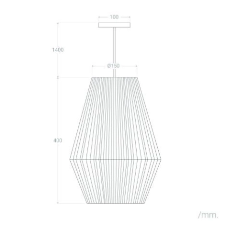 Smukła, naturalna lampa do sypialni ABR-LW12-BH-E27 z serii BOHO - 2