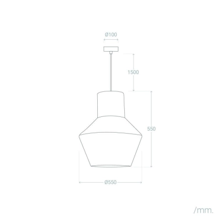 Geometryczna, pleciona lampa wisząca ABR-LW21-BH-E27 z serii BOHO - 2