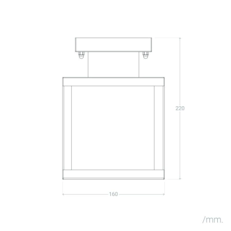 Lampa sufitowa na balkon i taras ABR-KZKP-E27 z serii GARDENA MODERNO - 2