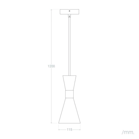 Smukła lampa wisząca nad wyspę ABR-KWSZ2-E27 z serii LIBRIO - 2