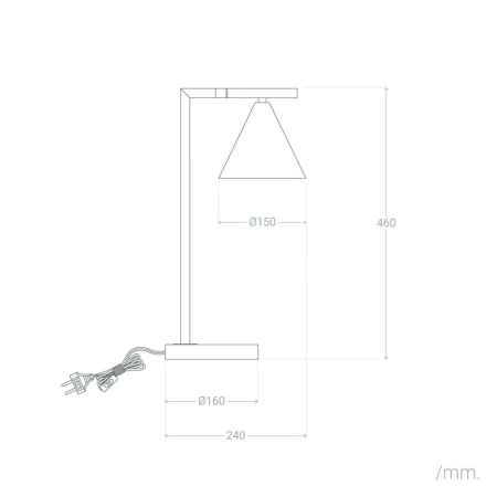 Stylowa lampka na marmurowej podstawie ABR-LSV-E27 z serii LIBRIO - 2