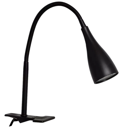 Czarna lampka mocowana do biurka ABR-KK-C-GU10 z serii LIBRIO