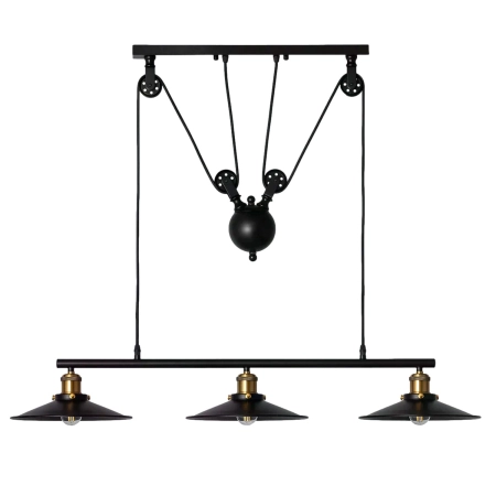 Designerska, industrialna lampa nad stół ABR-LWR-3XE27 z serii MONTE