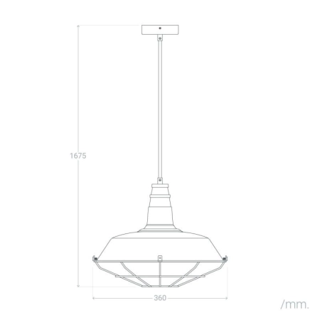 Industrialna, czarna lampa wisząca ABR-RRP-C-E27 z serii RETRO - 8