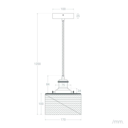 Lampa z kloszem w stylu retro, do kuchni ABR-SLWW z serii WANDA - 8