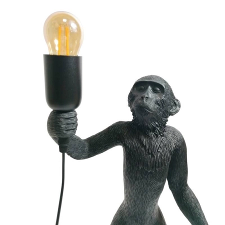 Wyjątkowa lampka w kształcie małpy, czarna ABR-KARD5-C z serii MONKEY - 2