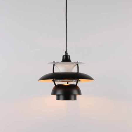 Czarna lampa wisząca w stylu japońskim ABR-APPLE-B z serii RETRO - 8