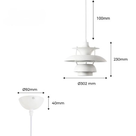 Lampa wisząca do kuchni, loft ABR-APPLE-W z serii RETRO - 4