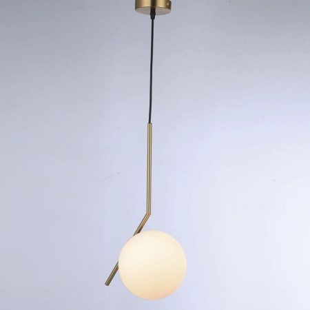 Złoto-biała, elegancka lampa wisząca  ABR-KMT-B z serii MILANO - 2