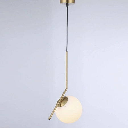 Złoto-biała, elegancka lampa wisząca  ABR-KMT-B z serii MILANO - 6