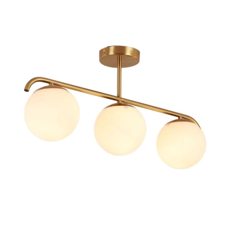 Elegancka lampa sufitowa z trzema kloszami ABR-LW3XE27M z serii MILANO - 2