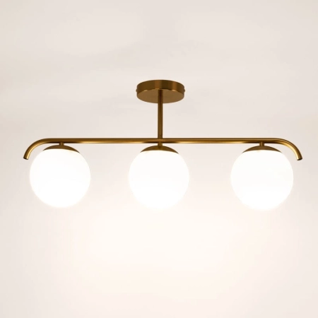 Elegancka lampa sufitowa z trzema kloszami ABR-LW3XE27M z serii MILANO - 3