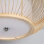 Stalowa lampa sufitowa, bambusowy plafon ABR-PL2-BH-E27 z serii BOHO