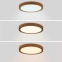 Uniwersalny, drewniany plafon LED ⌀23cm ABR-PLO-OCED-18W z serii MAZE
