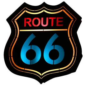 Młodzieżowy kinkiet Route 66 czarny chłopięcy 821S2 2-PŁ z serii ARLET