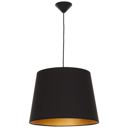 Lampa sufitowa z czarno-złotym abażurem 920G1 1-PŁ serii MARYLIN BLACK