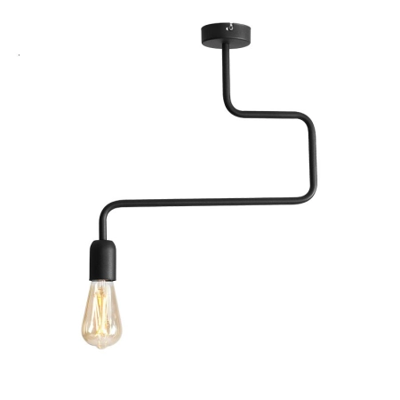 Nowoczesna czarna lampa sufitowa w stylu loft 857G6 1-PŁ. z serii EKO