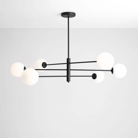 Lampa sufitowa czarna do dużego pokoju mały gwint 1090PL_K1 serii HOMME 2