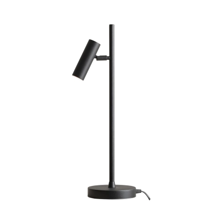 Czarna, loftowa, prosta lampka biurkowa 1104B1 z serii TREVO