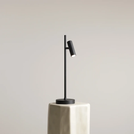 Czarna, loftowa, prosta lampka biurkowa 1104B1 z serii TREVO - 2