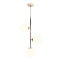 Elegancka, złota lampa z mlecznymi kulami 1094PL_E30 z serii LIBRA