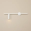 Dekoracyjna, biała lampa ścienna z tubą 1104C z serii TREVO LEWY 3