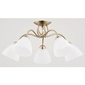 Elegancka złota lampa sufitowa na 5 kloszy AL 23755 z serii AMARILLO