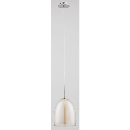 Elegancka lampa wisząca z bursztynowym kloszem AL 9121 z serii RONDA