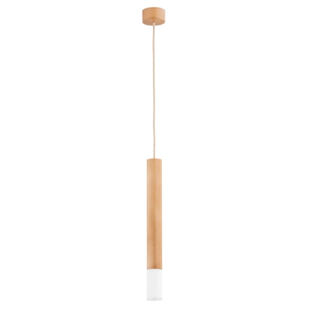 Smukła, drewniana lampa wisząca w kształcie tuby AL 61164 z serii ADORI