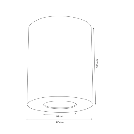 Oprawa natynkowa, stały spot 10x8cm GU10/PAR16 ANT 1257 z serii POINT