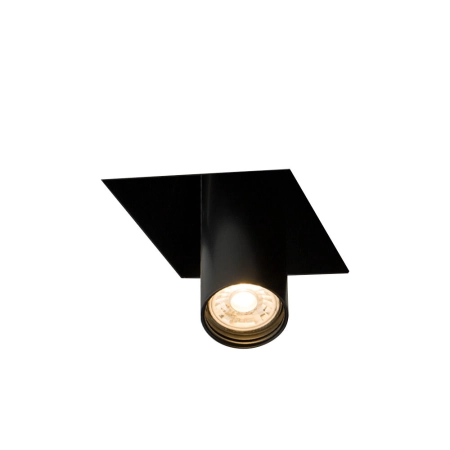 Geometryczna lampa wpustowa z czarną tubą ANT 3036 z serii YAMATO