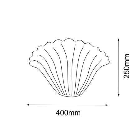 Efektowna lampa ścienna, kinkiet półplafon ANT 8161 z serii BACELO - wymiary
