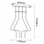 Liniowa lampa wisząca designerski kształt ANT 5141 z serii NO. VI - wymiary