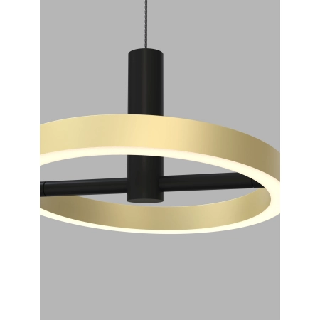 Designerska, czarno-złota lampa wisząca LED WF 5016-304 z serii BREST