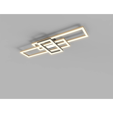 Geometryczny plafon LED w stylu rustykalnym WF 9022-306 z serii MATERA