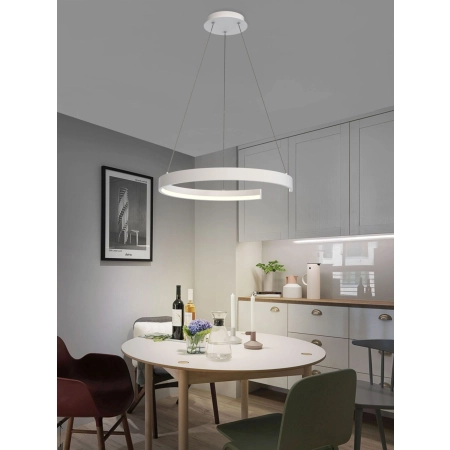 Lampa wisząca LED na bazie koła, do salonu WF 6081-0106 z serii FANNE