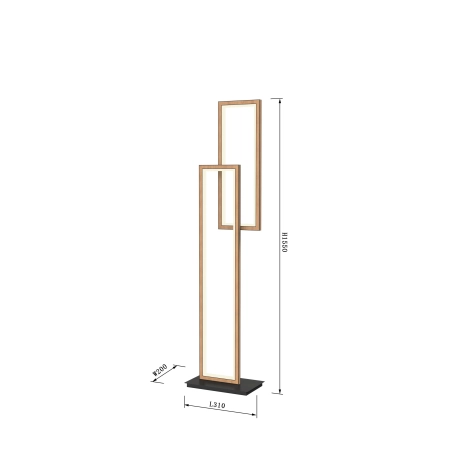 Geometryczna, ledowa lampa stojąca WF 3023-206 z serii PESCARA