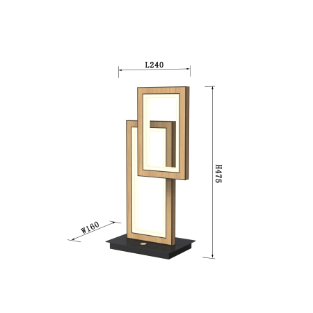 Nowoczesna lampka stołowa LED WF 8023-206 z serii PESCARA