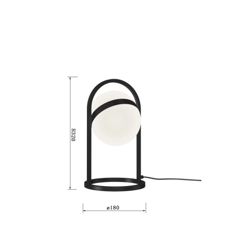 Designerska lampka LED do biura i sypialni WF 8046-102 z serii AVIGNON - 4