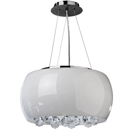 Elegancka lampa wisząca/plafon ze szklanym kloszem do salonu AZ0701 Quince 40cm