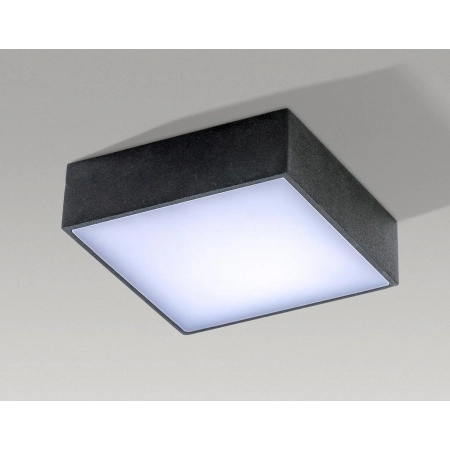 Czarny plafon LED 12x12cm neutralne światło AZ2783 z serii FALCO