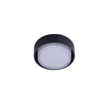 Czarne oczko podtynkowe okrągłe LED do łazienki AZ4389 z serii KASTORIA - 3
