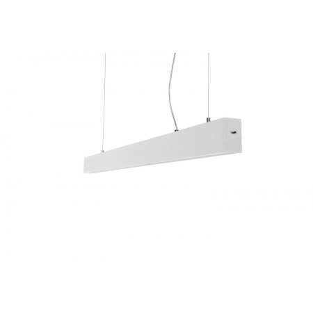 Biała szeroka lampa wisząca LED idealna nad stół AZ4572 z serii LINNEA - 3