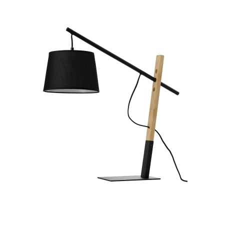 Czarna lampka stołowa w stylu rustykalnym AZ5644 z serii GARDA
