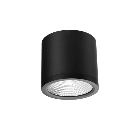 Czarna tuba natynkowa LED na balkon IP54 AZ6029 z serii CONYON