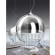 Elegancka lampa wisząca z kloszem kulką nad wyspę barową - AZ0732 Silver ball 35cm - 2