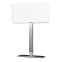 Lampa stołowa z geometrycznym abażurem AZ1527 z serii MARTENS WHITE