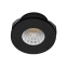 Czarna okrągła oprawa podtynkowa LED 3000K AZ3381 z serii FILL