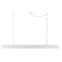 Biała szeroka lampa wisząca LED idealna nad stół AZ4572 z serii LINNEA