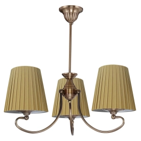 Stylowa lampa wisząca z plisowanymi abażurami 33-33970 z serii MOZART